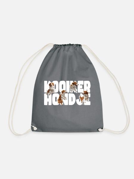 Cooles Kooikerhondje Design - Turnbeutel - Grau