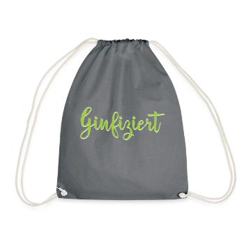 Ginfiziert - Turnbeutel - Grau - Vorne