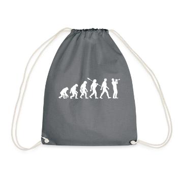 Evolution - Trumpet - Musician - Wind Instrument - Drawstring Bag - grey - Front