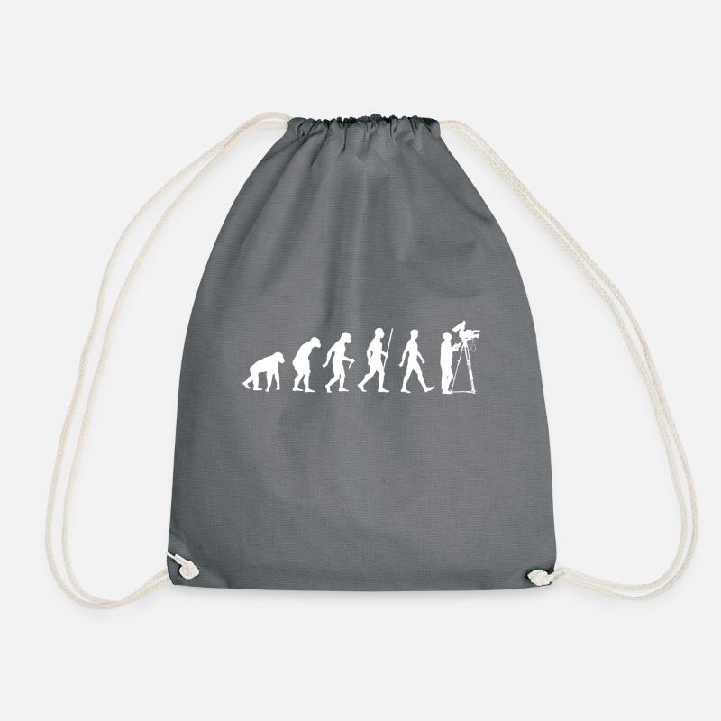 evolution - Drawstring Bag - grey