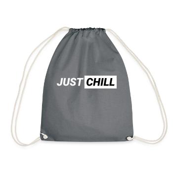 Just Chill! - Drawstring Bag - grey - Front