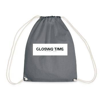 heure de fermeture - Sac de sport léger - gris - Devant