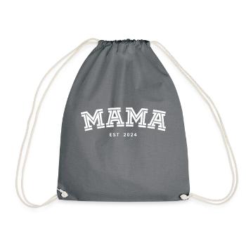 Mama Est 2024 - Drawstring Bag - grey - Front
