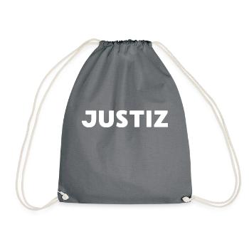 Justiz Anwalt Beruf Spruch Jura Geschenk - Turnbeutel - Grau - Vorne
