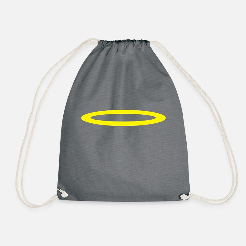 aureole - Drawstring Bag - grey