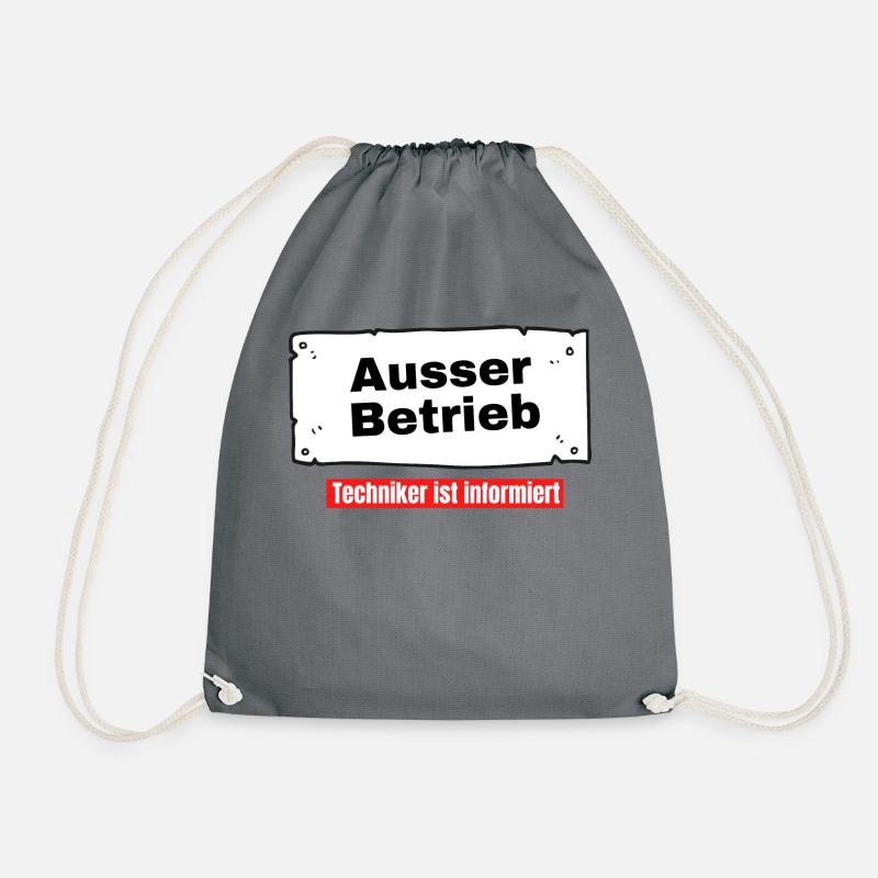 Ausser Betrieb - Turnbeutel - Grau
