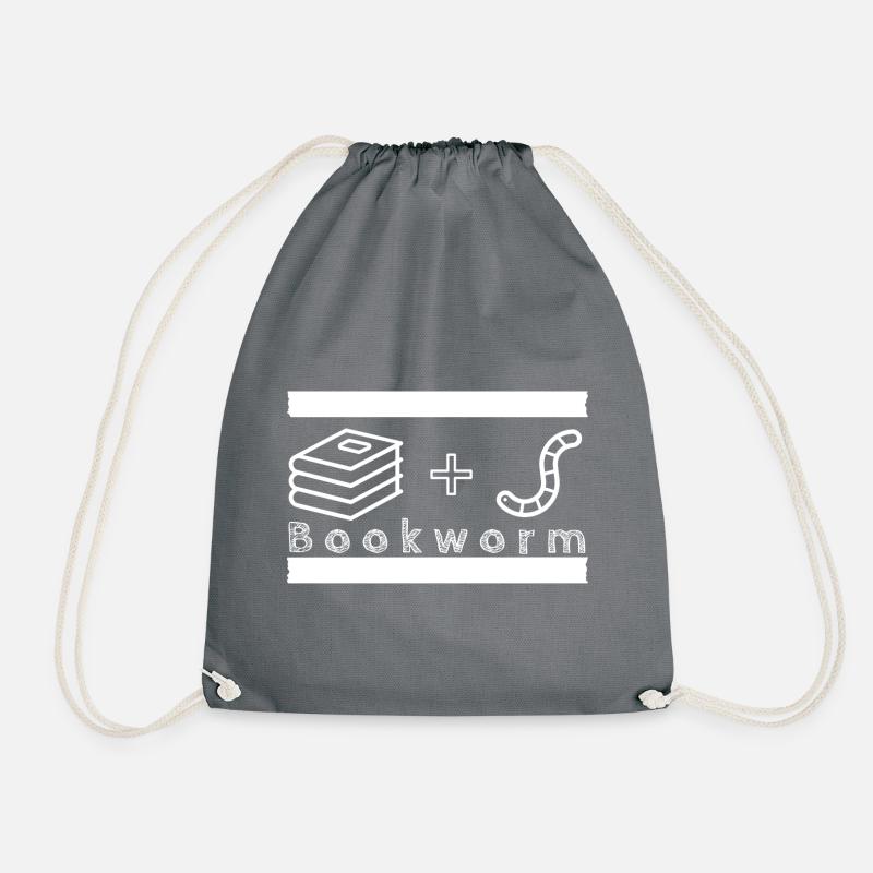 Bookworm - Turnbeutel - Grau