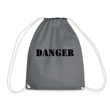 Danger danger t-shirt - Sac de sport léger - gris - Devant