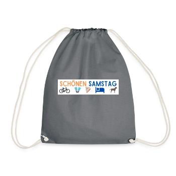 schönen samstag - Turnbeutel - Grau - Vorne