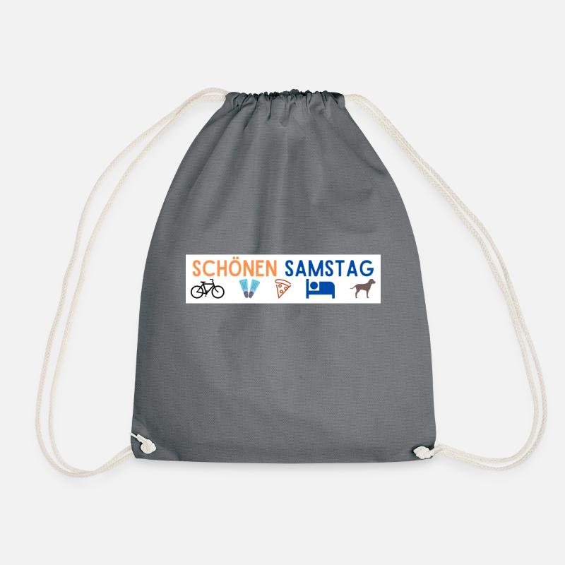 schönen samstag - Turnbeutel - Grau