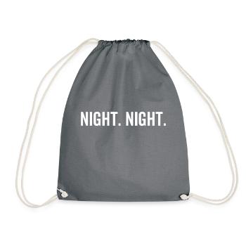 Nacht Nacht - Turnbeutel - Grau - Vorne