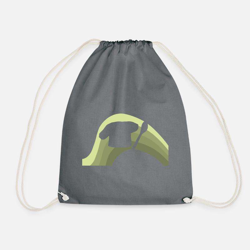 Backwaren Backen Kuchen - Turnbeutel - Grau