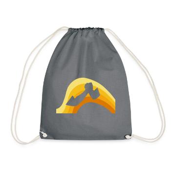 Muscles de l’homme forts - Sac de sport léger - gris - Devant