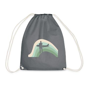 Hôtesse de l’air Compagnie aérienne - Sac de sport léger - gris - Devant