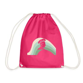 Cook Culinary Arts Hobby Cook - Drawstring Bag - fuchsia - Front