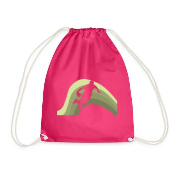 Bowling Bowling Bowling Skittles - Drawstring Bag - fuchsia - Front