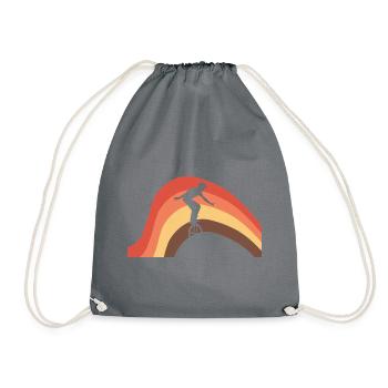 Unicycling Unicycle Artists - Drawstring Bag - grey - Front