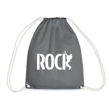 ROCK attitude (blanc) - Sac de sport léger - gris - Devant