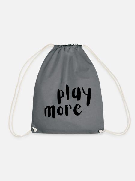 play more - Turnbeutel - Grau
