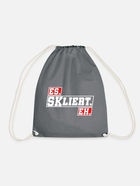 Es Eskaliert Eh | skliert SKliert |Farben änderbar - Turnbeutel - Grau