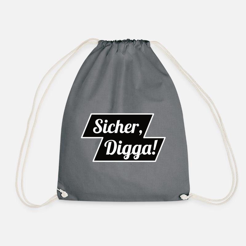 Safe Digga - Drawstring Bag - grey
