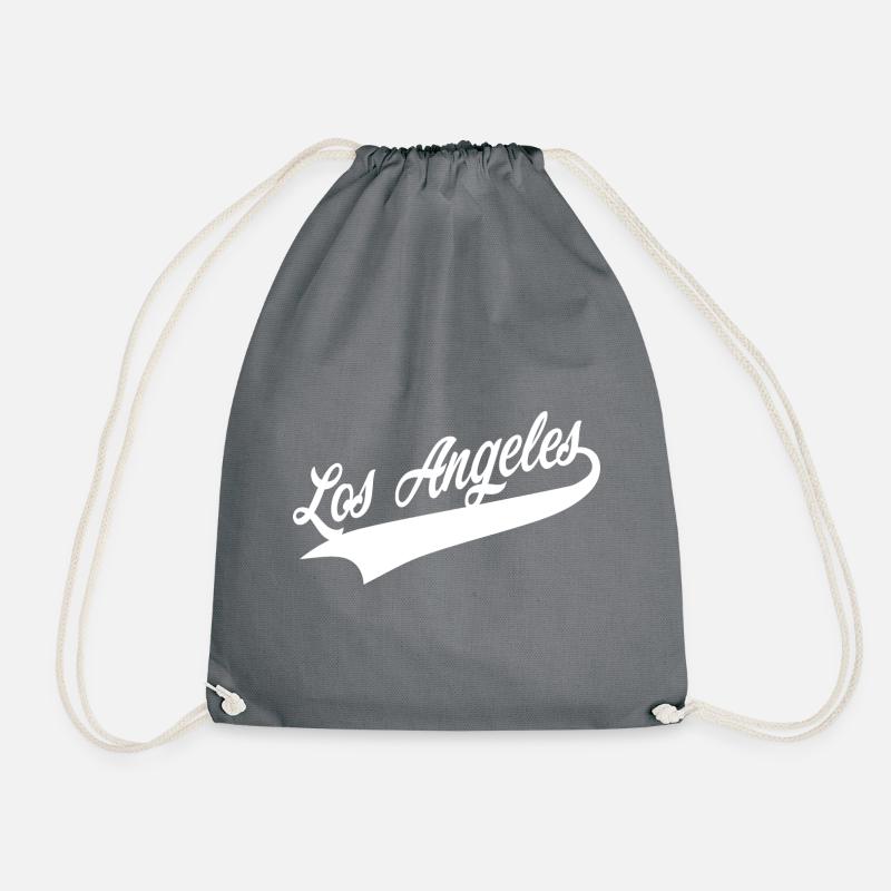 Los Angeles - Drawstring Bag - grey