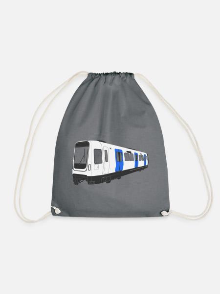 Stockholmer U-Bahn C30 - Turnbeutel - Grau
