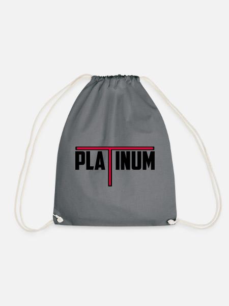 Streetwear Platin - Turnbeutel - Grau