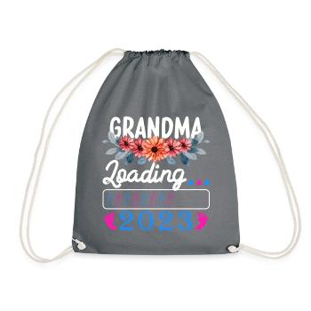 Grand-mère-à-être 2023 Grand-mère chargement 2023 Grand-mère - Sac de sport léger - gris - Devant