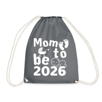 Grossesse de la future maman en 2026 - Sac de sport léger - gris - Devant