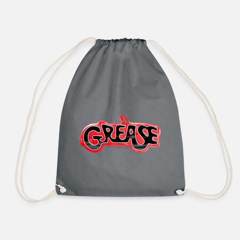 Grease Schwarzes Logo Mit Auto - Turnbeutel - Grau