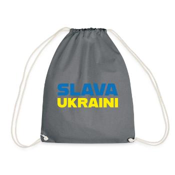 Slava Ukraini No War Frieden Paix - Sac de sport léger - gris - Devant