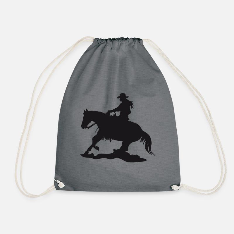 Sliding stop - Drawstring Bag - grey