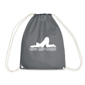 Donne-moi Doggy - Cadeau idée - Sac de sport léger - gris - Devant