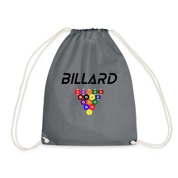 Billard - Turnbeutel - Grau - Vorne