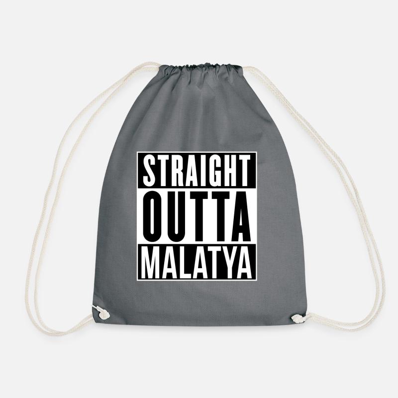 Straight Outta Malatya - Drawstring Bag - grey