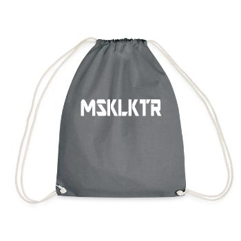 Muskelkater Dehnen Muskel Sehne muskulös Geschenk - Turnbeutel - Grau - Vorne