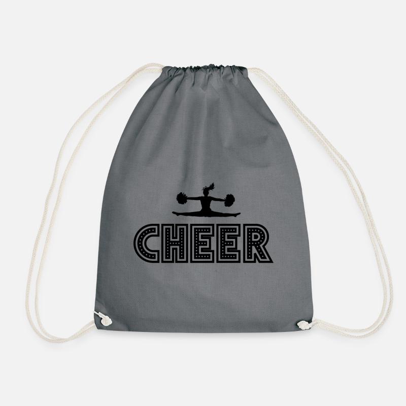 cheerleader - Drawstring Bag - grey