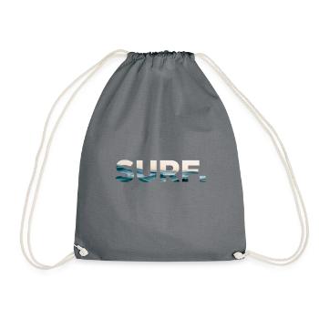 Surf - Drawstring Bag - grey - Front