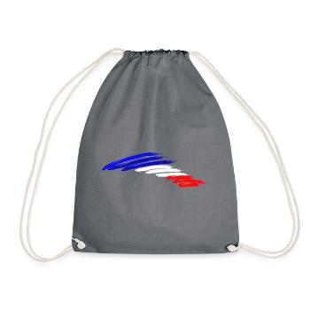 France national flags flag colors creative - Drawstring Bag - grey - Front