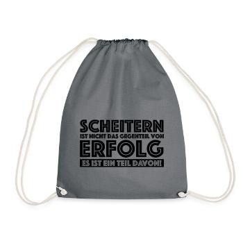 Scheitern ist nicht das Gegenteil von Erfolg - Turnbeutel - Grau - Vorne