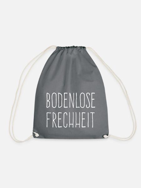 bodenlose frechheit - Turnbeutel - Grau