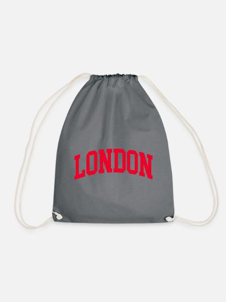 London - Drawstring Bag - grey