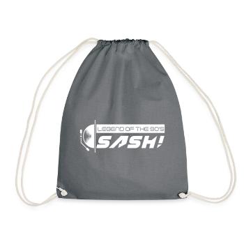 DJ SASH ! Turntable Logo - Sac de sport léger - gris - Devant