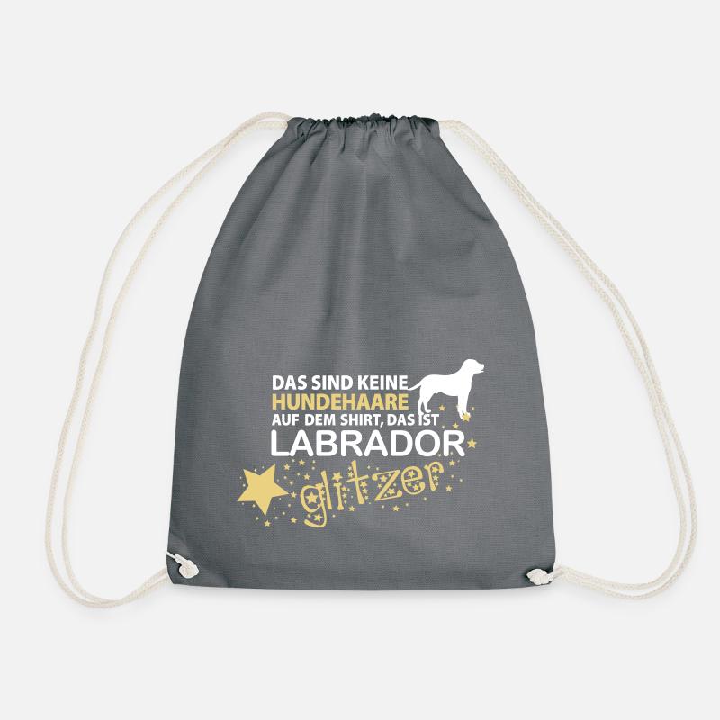 Labrador Glitzer - Turnbeutel - Grau