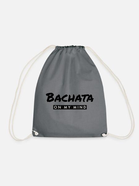 Bachata on my Mind schwarz - Turnbeutel - Grau