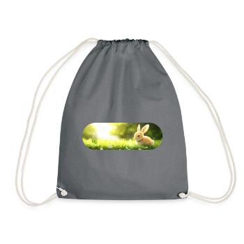 Lapin chanceux - Sac de sport léger - gris - Devant