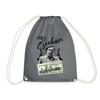 Pablo Escobar - Turnbeutel - Grau - Vorne