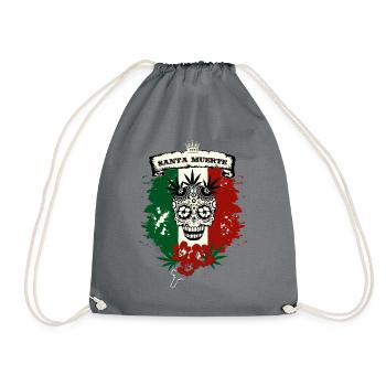 Santa Muerte - Turnbeutel - Grau - Vorne