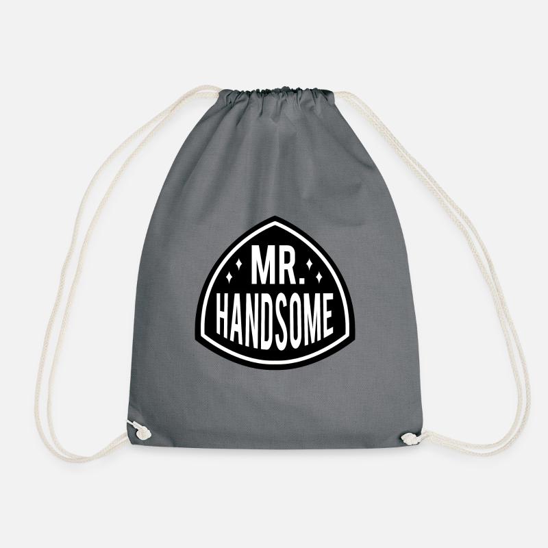 MR HANDSOME - Drawstring Bag - grey